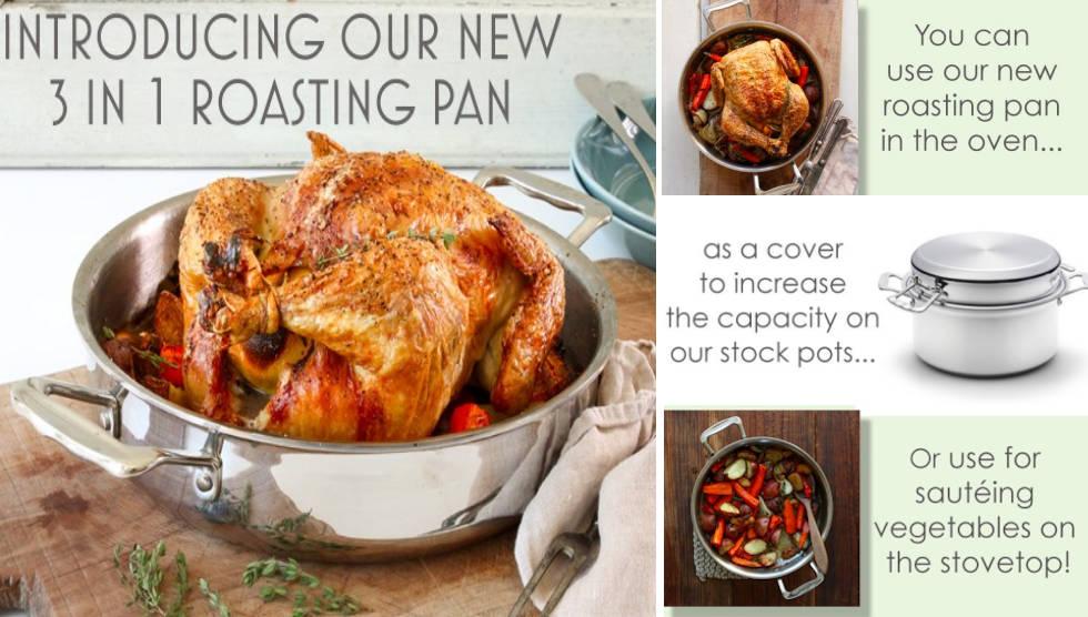 3 In 1 Roasting Pan from 360 Cookware